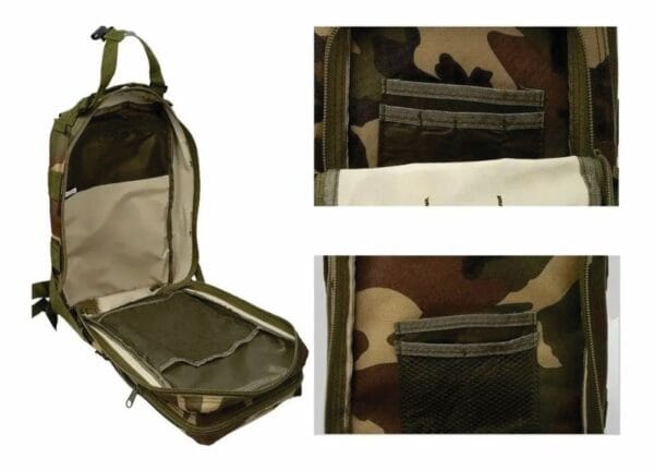 Mochila Táctica Militar Trekking Reforzada Forest 25 Lts 	- - Imagen 5