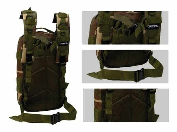 Mochila Táctica Militar Trekking Reforzada Forest 25 Lts 	- - Imagen 3
